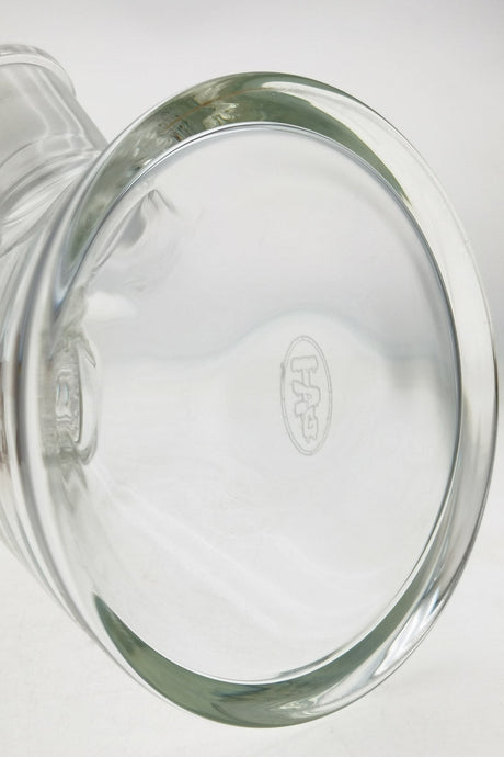 TAG Beaker Bong Bottom View Showing Thick 7mm Glass and 16-Arm Tree Percolator