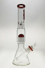 TAG 17" Beaker Bong with 16-Arm Tree Percolator, 50x7MM, 28/18MM Downstem, Front View