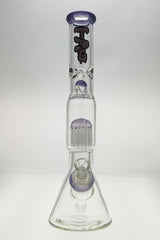 TAG 17" Beaker Bong with Fixed 16-Arm Tree Percolator, 7mm Thick Glass, Front View
