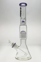 TAG 17" Beaker Bong with 16-Arm Tree Percolator and Thick 7mm Glass - Front View
