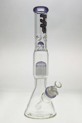 TAG 17" Beaker Bong with Fixed 16-Arm Tree Percolator and Thick 7mm Glass, Front View