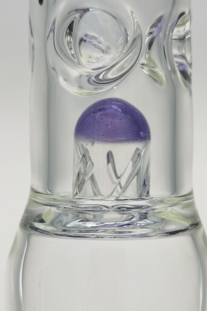 Close-up view of TAG 17" Beaker Bong with Fixed 16-Arm Tree Percolator and Thick Glass