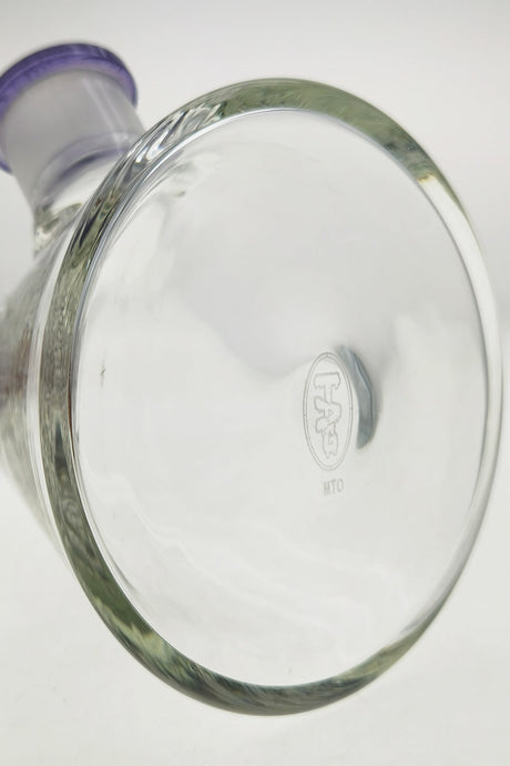 TAG 17" Beaker Bong with 16-Arm Tree Percolator, Thick 7mm Glass, Bottom View