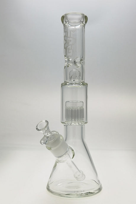 TAG 17" Beaker Bong with 16-Arm Tree Percolator and 7mm Thick Glass - Front View