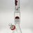 TAG 17" Beaker Bong with Fixed 16-Arm Tree Percolator, 50x7MM, Red Accents, Front View