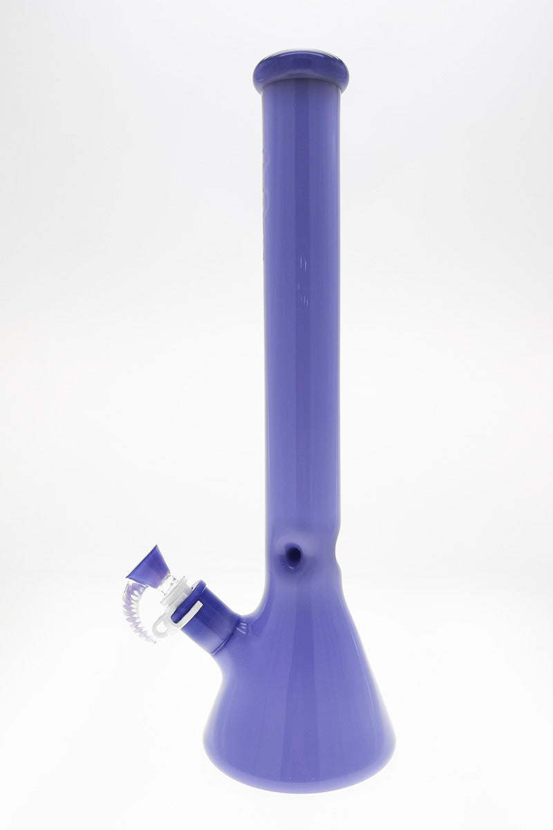 Thick Ass Glass 18" Beaker Bong in Tie Dye, 50x5MM with 18/14MM Downstem, Front View