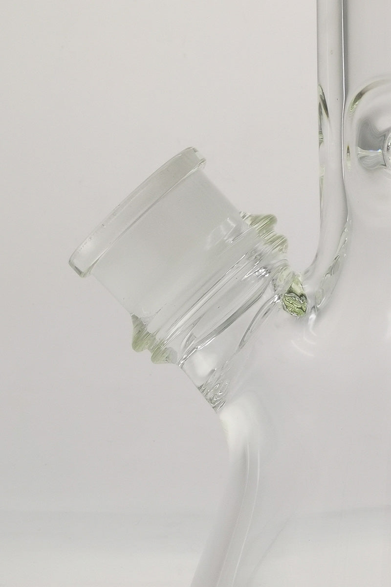 Close-up of TAG 18" Beaker Bong 50x9MM Female Joint with 28/18MM Downstem