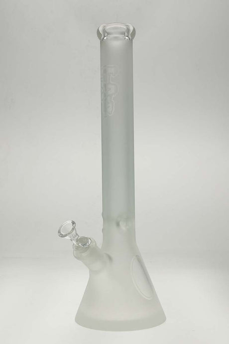 TAG 18" Super Thick Beaker Bong with 18/14MM Downstem, Sandblasted Logo - Front View