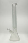 TAG 18" Super Thick Beaker Bong with 18/14MM Downstem, Sandblasted Logo - Front View