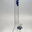 TAG 18" Beaker Bong with Rasta Label, 50x9MM Thick Glass, Front View on White Background