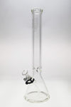 TAG 18" Super Thick Beaker Bong with Rasta Sandblasted Logo and Clear Downstem