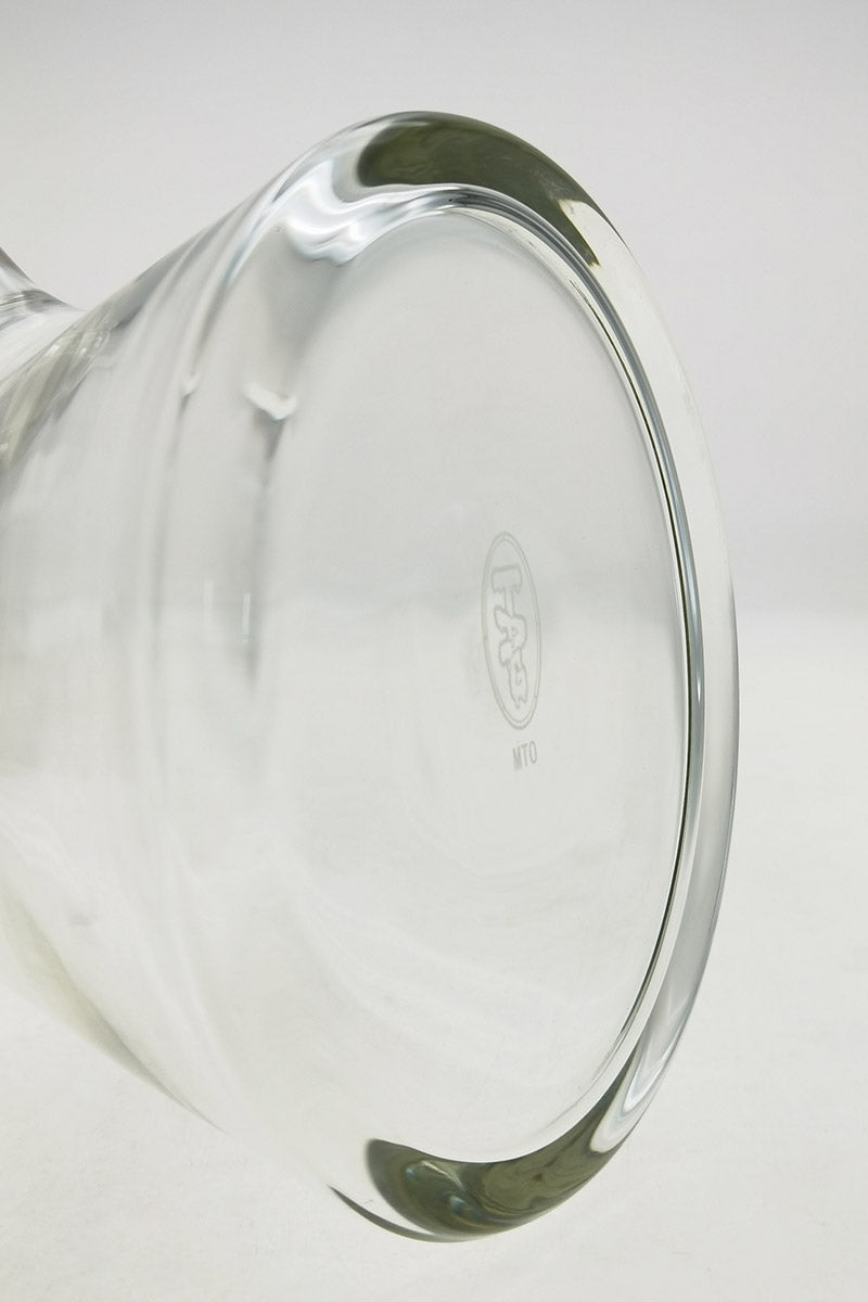 Close-up of TAG 18" Beaker Base 50x7MM without Ice Pinches - Thick Quartz Glass