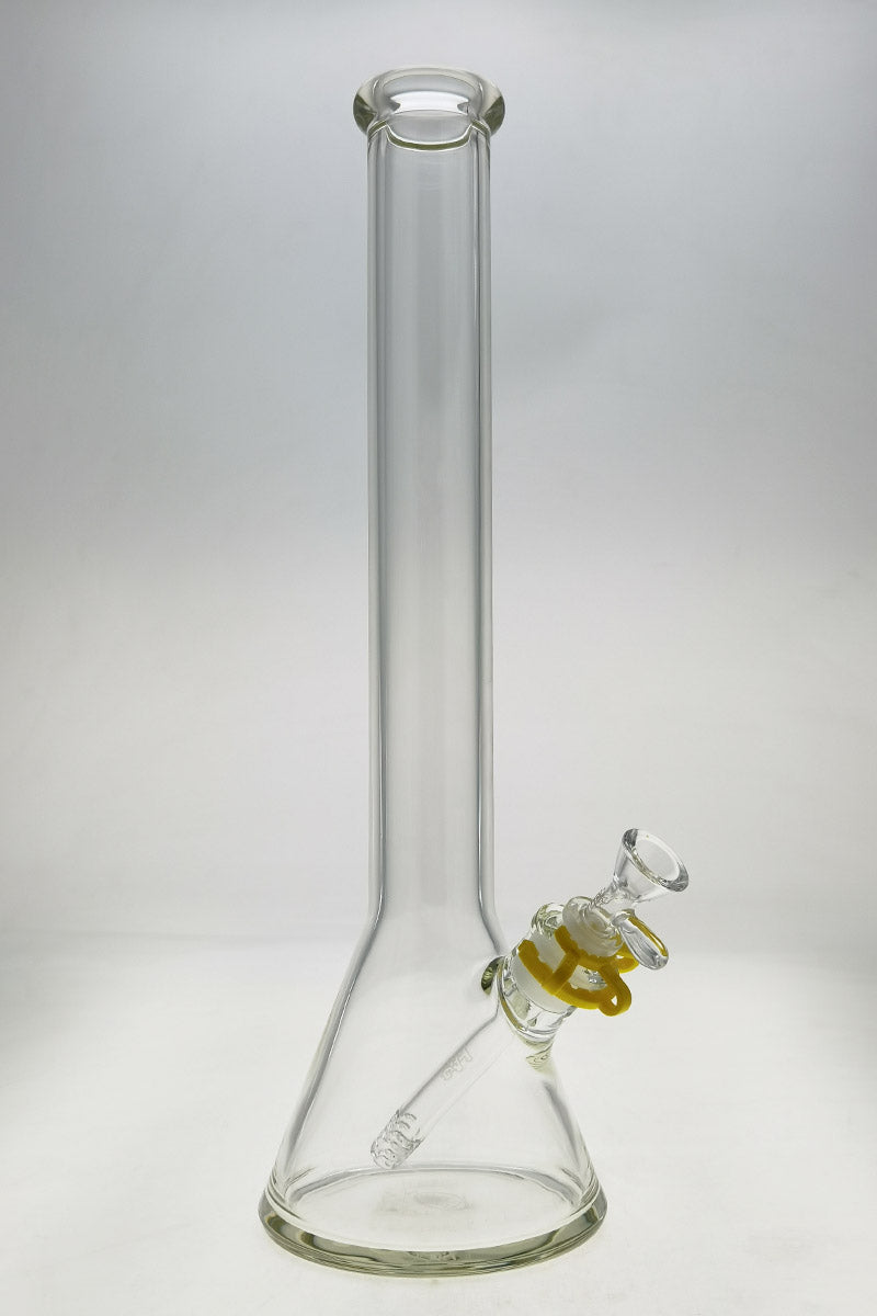 TAG 18" Beaker Bong 50x7MM with 18/14MM Downstem Front View on White Background