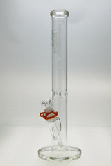 TAG 18" Straight Tube Bong 50x5MM with 18/14MM Downstem front view on white background