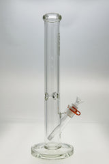 Thick Ass Glass 18" Straight Tube Bong, 50x7MM with 18/14MM Downstem, Front View