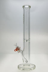 TAG 18" Straight Tube Bong 50x9MM with Rasta Downstem, Front View on White Background