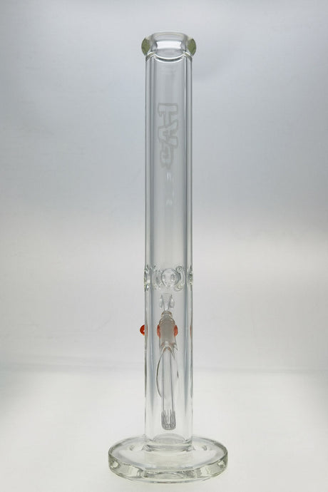 TAG 18" Straight Tube Bong 50x9MM with Rasta Accents and 18/14MM Downstem