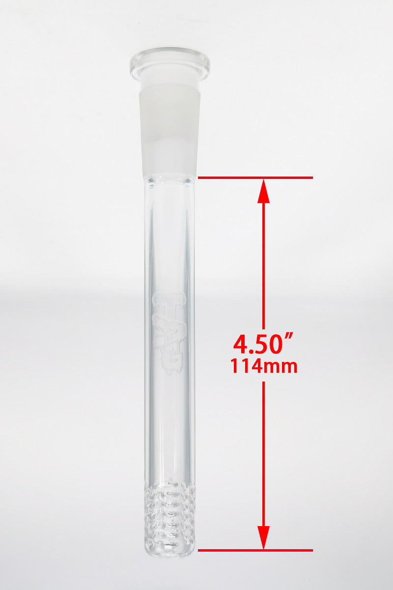 TAG 5.50" Open End Downstem with 54 Holes for Smooth Diffusion - Front View