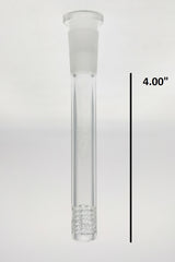 TAG 5.50" 54 Hole Open End Gridded Downstem for Bongs, Front View on White Background
