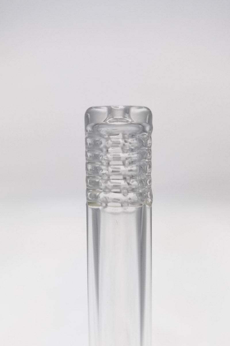 Thick Ass Glass 54-hole open end gridded super slit downstem for bongs, 5.50" size, clear view