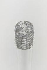 TAG 5.50" 54 Hole Open End Super Slit Downstem for Bongs, Top View on White Background