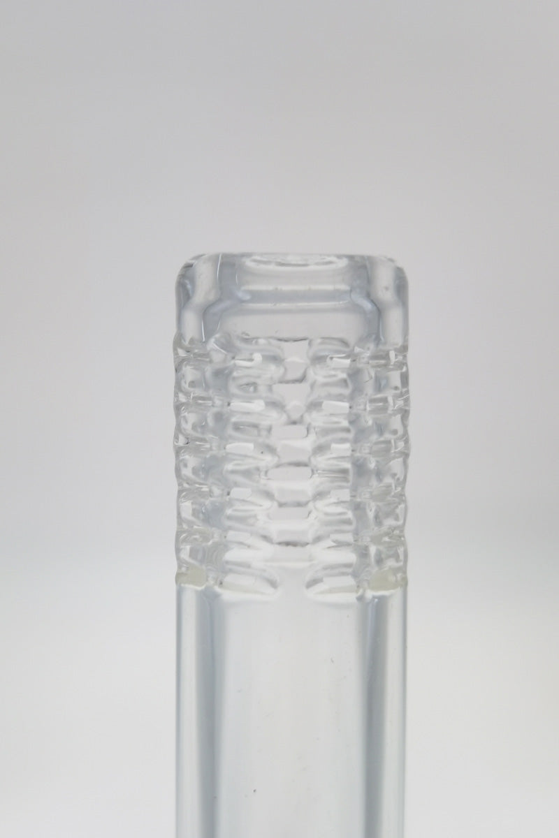 TAG 54 Hole Open End Gridded Super Slit Downstem 5.50" top view on white background