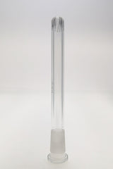 TAG Closed End Super Slit Showerhead Downstem, 18mm to 14mm, Front View on White Background
