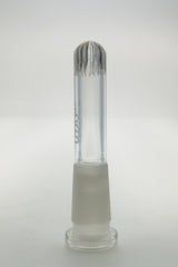 TAG Closed End Rounded Super Slit Showerhead Downstem for bongs, 18mm to 14mm, front view