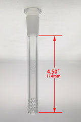 TAG 4.50" Open End 32 Slit Multiplying Rod Downstem for Bongs, Clear View