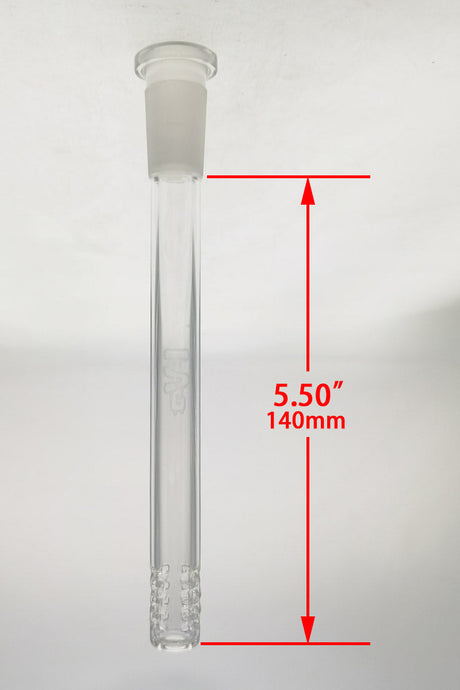 TAG 5.50" 32 Slit Multiplying Rod Downstem for Bongs, 18mm to 14mm, Front View
