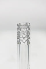 TAG 18/14MM Open End Downstem with 32 Slit Design for Bongs, Front View on White Background