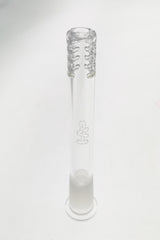 TAG 18/14MM Open End Downstem with 32 Slits for Bongs - Clear Glass Front View