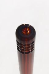 Close-up of TAG 32 Slit Multiplying Rod Downstem for bongs, 18mm to 14mm joint size