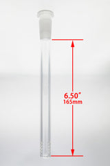 TAG 18/14MM 32 Slit Downstem for Bongs, Front View on White Background, 6.50" Length