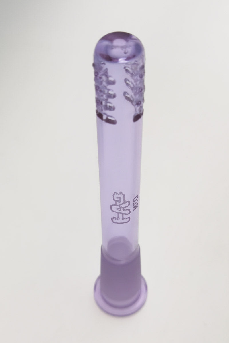 TAG 18/14MM Open End Downstem, 32 Slit Multiplying Rod, Front View on White Background