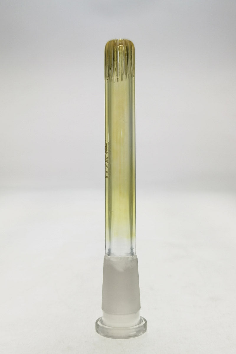 TAG 18/14MM open-end showerhead downstem with super slit design for smooth percolation, front view