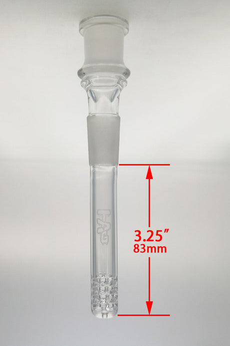 TAG 3.25" 18/18MM Open End Downstem with 32 Slit Multiplying Rod - Clear