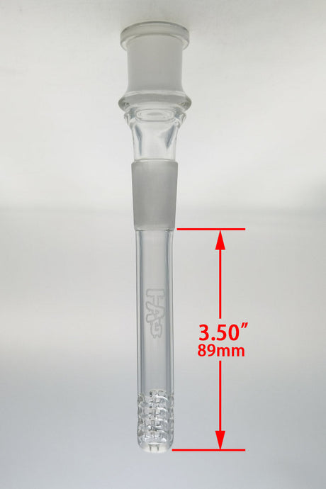 TAG 18/18MM Open End Downstem with 32 Slit Multiplying Rod - 3.50" Clear Front View