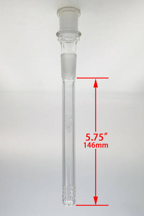 TAG 18/18MM 32 Slit Multiplying Downstem 5.75" Front View with Measurement - Clear