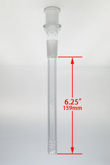 TAG 18/18MM Open End Downstem, 32 Slit, 6.25" Length, Front View on White Background
