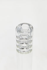 TAG 18/18MM Open End Downstem with 32 Slits for Efficient Diffusion, Close-up View