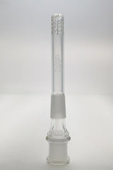 TAG 18/18MM Open End Downstem with 32 Slit Diffusion, Front View on White Background