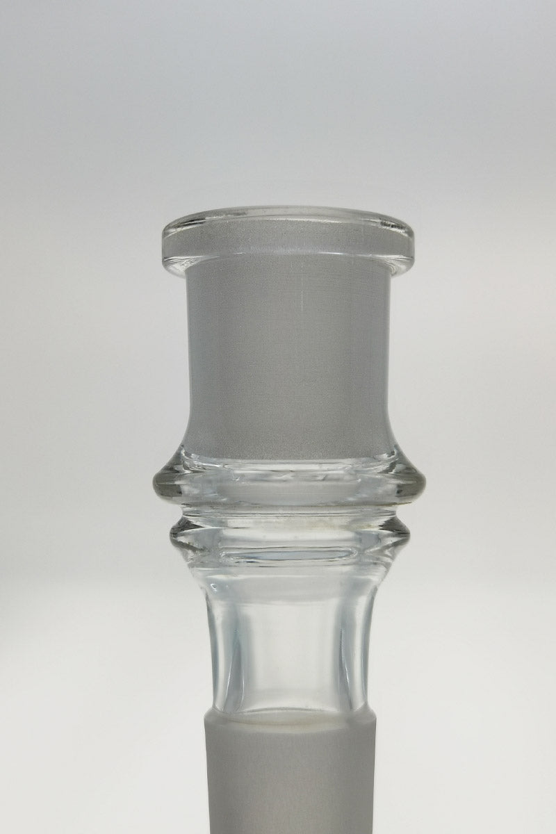 TAG 18/18MM Open End Downstem for Bongs, 32 Slit Multiplying Rod, Close-up View