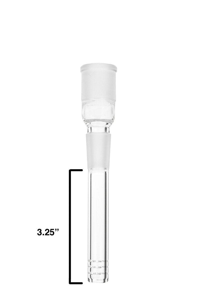 TAG 18/18MM Open End Downstem with 32 Slits for Bong Customization - Front View