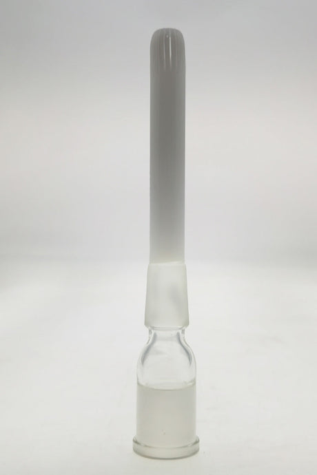 TAG 18MM Super Slit Showerhead Downstem by Thick Ass Glass, front view on white background