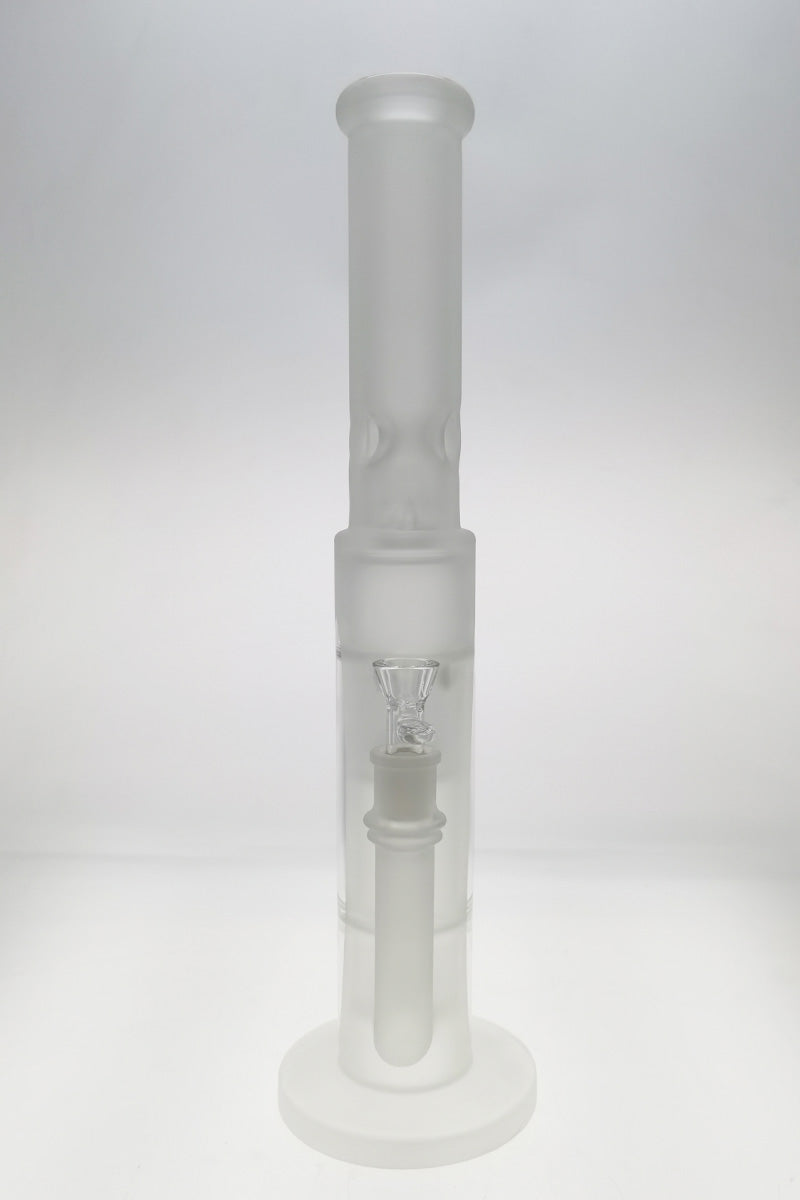 TAG 19" Rasta Double Showerhead Bong with Helical Dome Splash Guard, 50x7MM, Front View