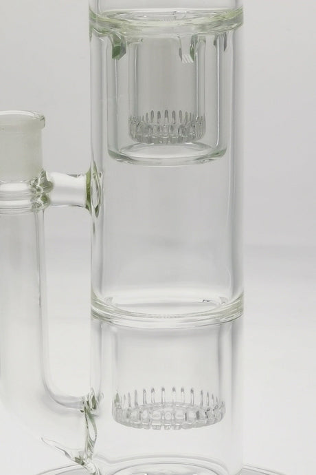 TAG 19" Bong with Double Interior Showerhead, Helical Dome Splash Guard, and Rasta Accents