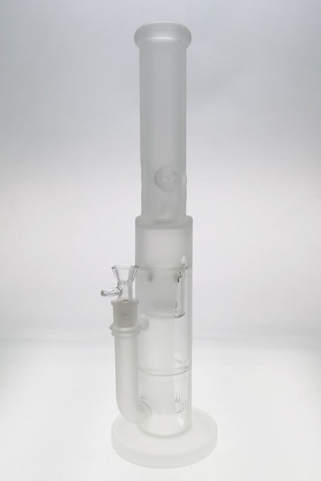 TAG 19" Double Showerhead Bong with Helical Dome Guard, Rasta Color, 18MM Female Joint