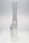 TAG 19" Double Showerhead Bong with Helical Dome Guard, Rasta Color, 18MM Female Joint