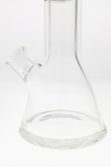 Close-up of TAG 19" Beaker Bong with 16-Arm Tree Percolator, Rasta Detail, 7mm Thickness